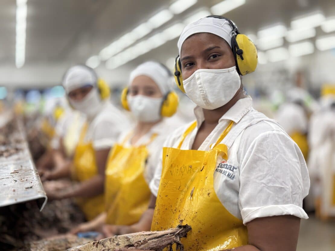 Lavoratrici nello stabilimento di trasformazione del tonno di Bolton in Colombia. Credit: Bolton